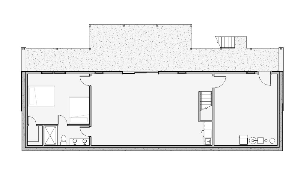 Pigeon River Bay Cottage_floor plan_basement level